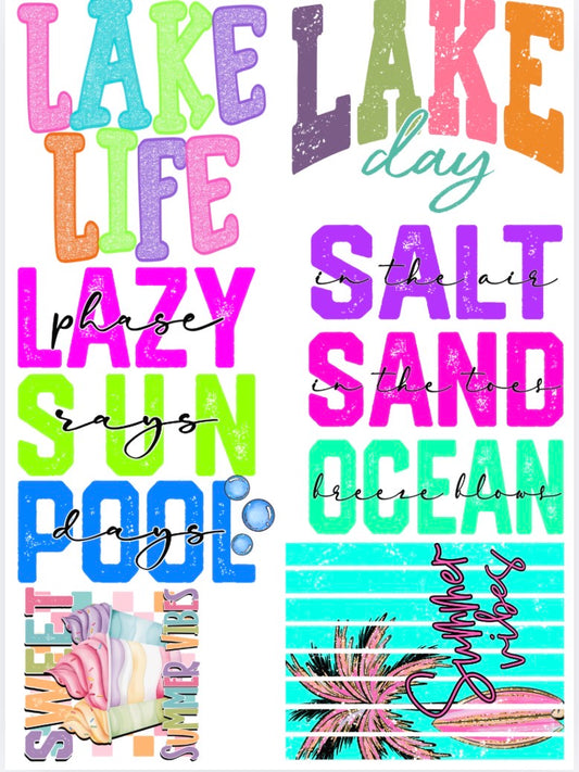 Pre Made Gang Sheet (Summer )