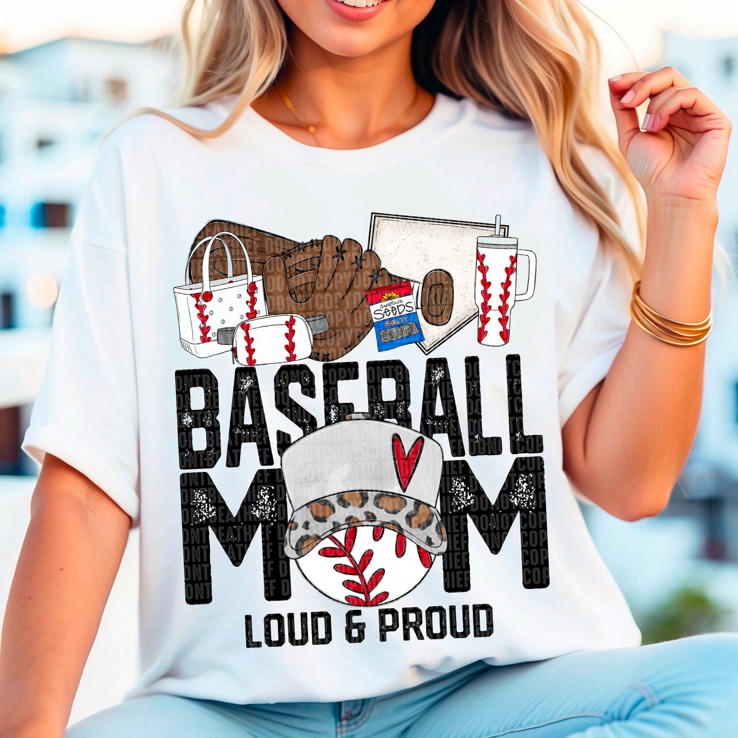 Baseball Mom Proud DTf Transfer