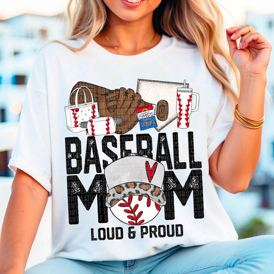 Baseball Mom Proud DTf Transfer