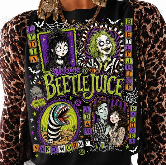 Green Beetle Halloween DTF Transfer