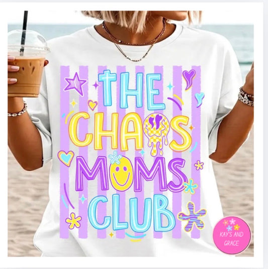 The Chaos Moms Club DTF Transfer