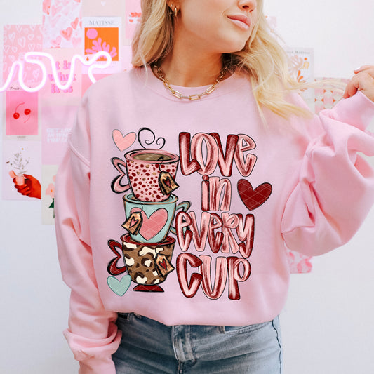 Love In Every Cup DTF Transfer