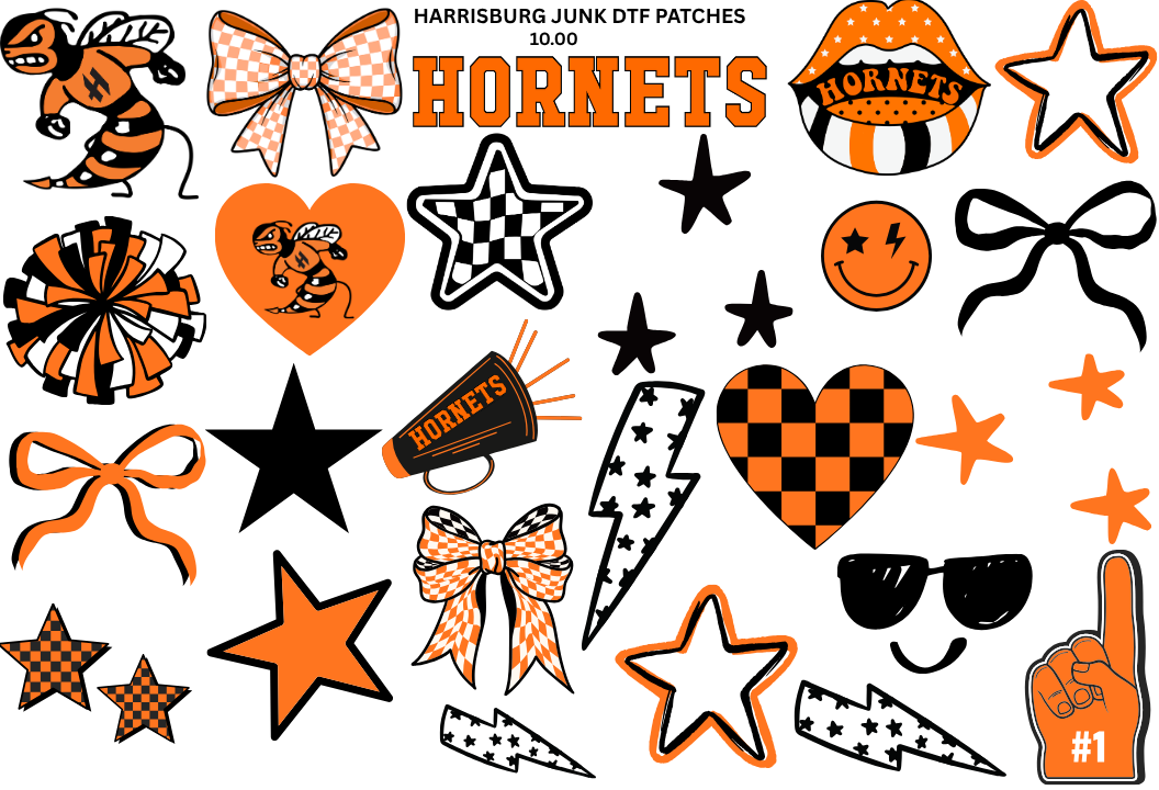 HORNETS JUNK DTF PATCHES
