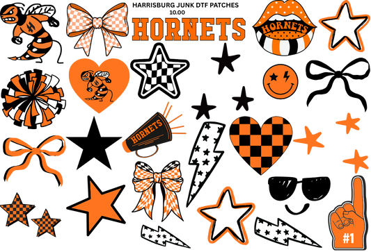 HORNETS JUNK DTF PATCHES