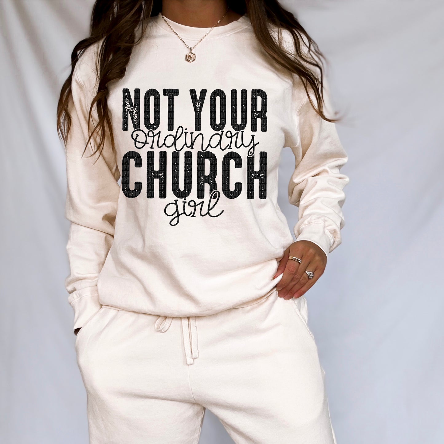 Not Your Ordinary Church Girl DTF Transfer