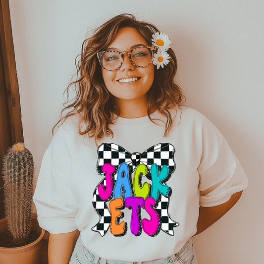 Jackets Preppy Checkered DTF Transfer