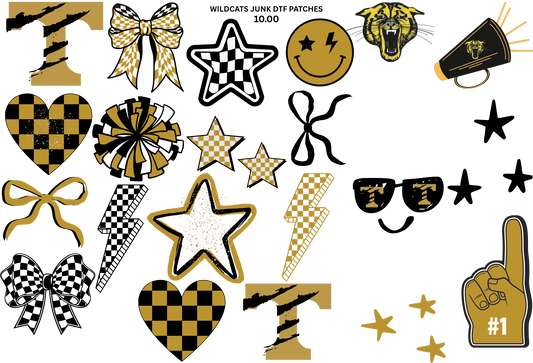 WILDCATS JUNK DTF PATCHES