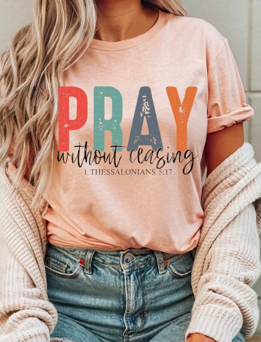 Kay’s and Grace Transfers 12” Pray Without Ceasing DTF Transfer