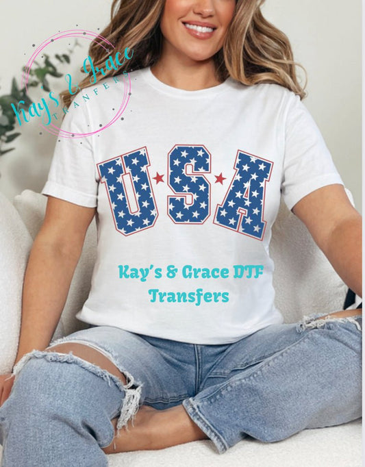 Kay’s and Grace Transfers 12” USA (FOJ) Heat DTF Transfer