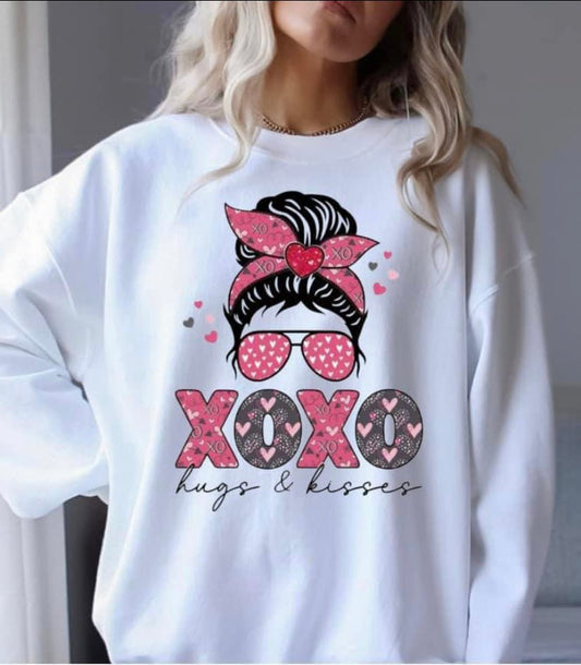 Kay's & Grace Clothing Company  12x12 Xoxo Hugs and Kisses DTF Transfers